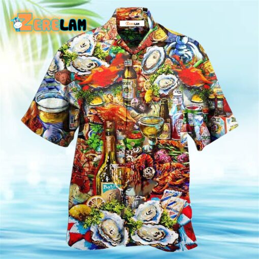 Food I’m On Seafood Diet Cool Hawaiian Shirt