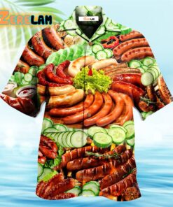 Food Life Is Better With Hot Dog Salad Hawaiian Shirt