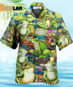 Frog In Wonderland Hawaiian Shirt