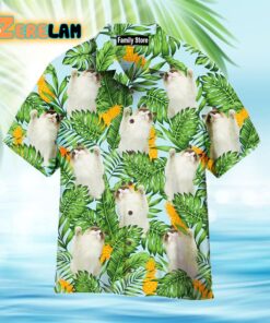Funny Cat Raising Paw Pineapple Tropical Hawaiian Shirt