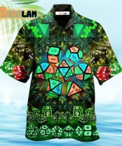 Glowing Kaleidoscope Dice Hawaiian Shirt