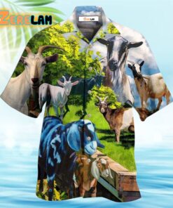 Goat Animals Goat Anything Hawaiian Shirt