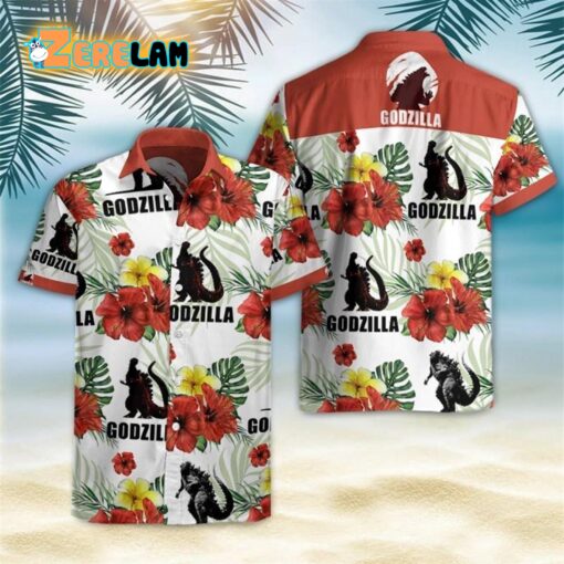 Godzilla Flower Hawaiian Shirt