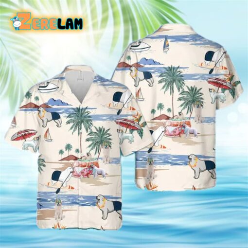 Great Pyrenees Summer Beach Hawaiian Shirt