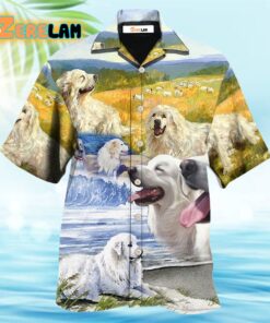 Great Pyrenees Art Dog Lovely Hawaiian Shirt