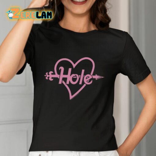 Heart Arrowed Hole Eye Shirt