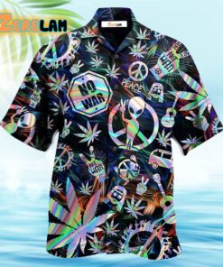 Hippie Alien Peace Life Hawaiian Shirt