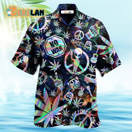 Hippie Alien Peace Life Hawaiian Shirt