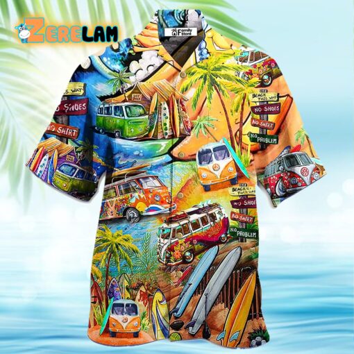 Bus Love Beach Summer Hawaiian Shirt