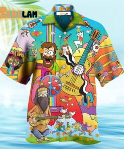 Hippie Peace Life Funny Style Hawaiian Shirt