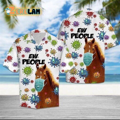 Horse Ew People Hawaiian Shirt