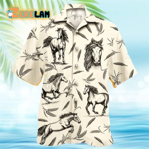 Horse Farm Lovers Hawaiian Shirt