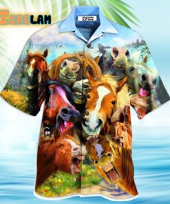 Beautiful Horse Laughing Hawaiian Shirt