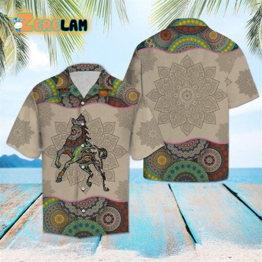 Horse Mandala Hawaiian Shirt