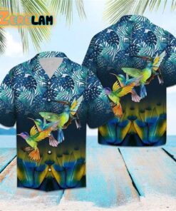 Hummingbird Forest Hawaiian Shirt