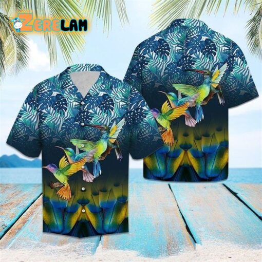 Hummingbird Forest Hawaiian Shirt