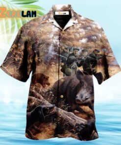 Hunting Fantasy Boar Vintage Hawaiian Shirt