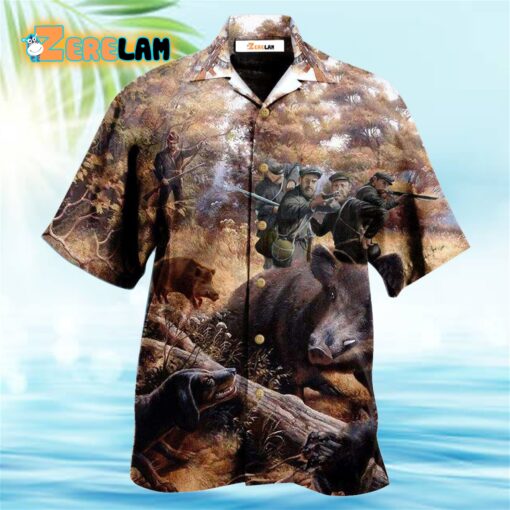 Hunting Fantasy Boar Vintage Hawaiian Shirt