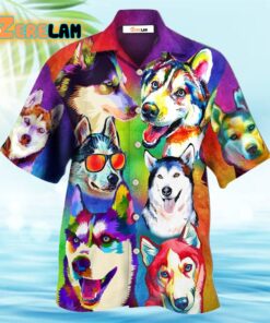 Husky Dog So Cool Hawaiian Shirt