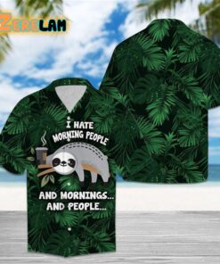 I Hate Morning People Hawaiian Shirt