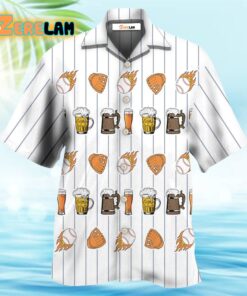 I Like Beer And Baseball And Maybe 3 People Hawaiian Shirt