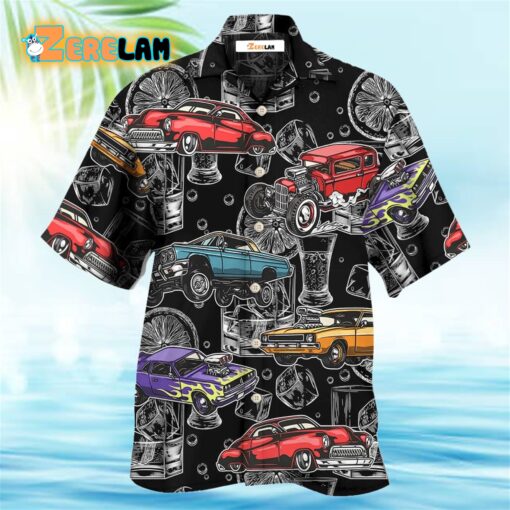 I Like Muscle Cars And Whiskey Hawaiian Shirt