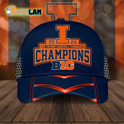 Illinois 2024 Men’s Basketball Tournament Champions Big 10 Hat