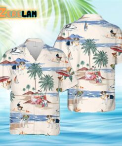 Jack Russell Terrier Summer Beach Hawaiian Shirt