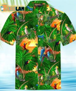 Jungle Parrots Hawaiian Shirt