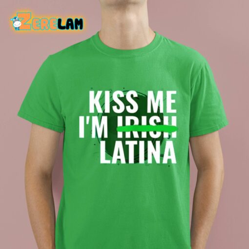 Kiss Me I’m Irish Latina Shirt