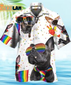 LGBT Pride French Bulldog Hawaiian Shirt