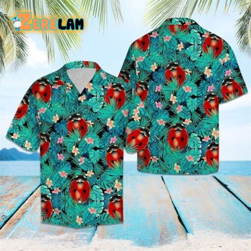 Ladybug Tropical Hawaiian Shirt