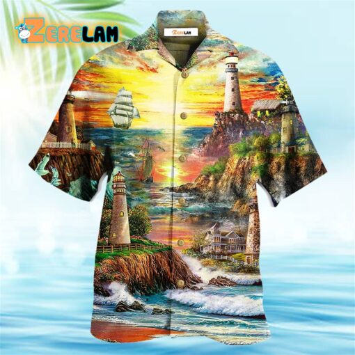 Lighthouse Love Ocean Hawaiian Shirt