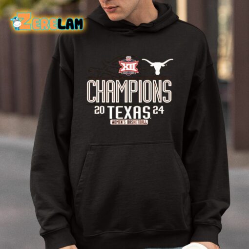 Longhorns 2024 Big 12 Women’s Basketball Conference Tournament Champions Shirt