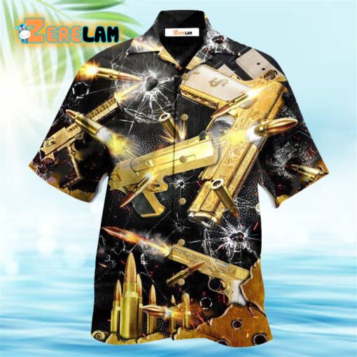 Made Like A Gun Goes Like A Bullet Grunt Style Hawaiian Shirt