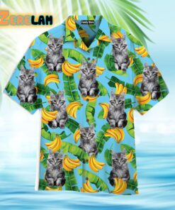 Maine Coon Cats Love Banana Hawaiian Shirt