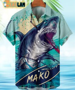 Mako Great White Shark Hawaiian Shirt
