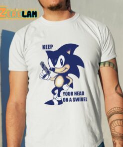 Mamono World Keep Your Head On A Swivel Sonic Shirt