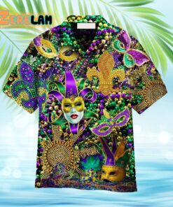 Mardi Gras Color Festival Hawaiian Shirt