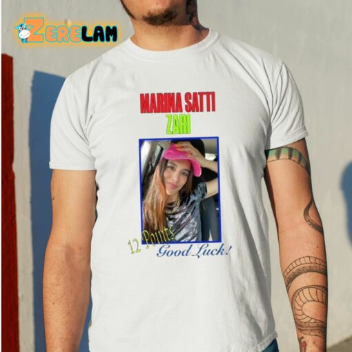 Marina Satti Zari 12 Points Good Luck Shirt