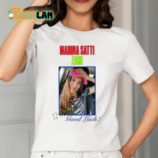 Marina Satti Zari 12 Points Good Luck Shirt