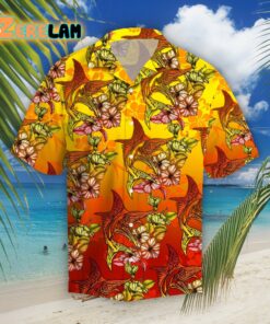 Marlins Hibiscus Tropical Hawaiian Shirt