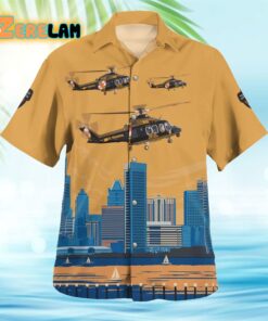 Maryland State Police AW139 N388MD Trooper Hawaiian Shirt