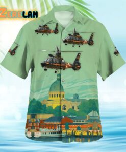 Maryland State Police Aerospatiale SA-365N-1 Dauphin 2 Hawaiian Shirt