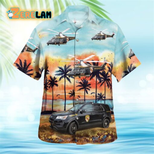 Maryland State Police Ford Utility Interceptor Hawaiian Shirt