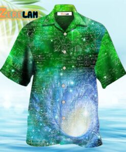 Math Astrophysics Astronomy Colorful Galaxy Hawaiian Shirt