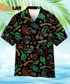 Mexico Neon Fiesta Cinco De Mayo Hawaiian Shirt