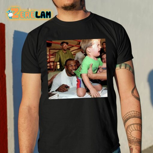 Mike Tyson Biting Kids Shirt