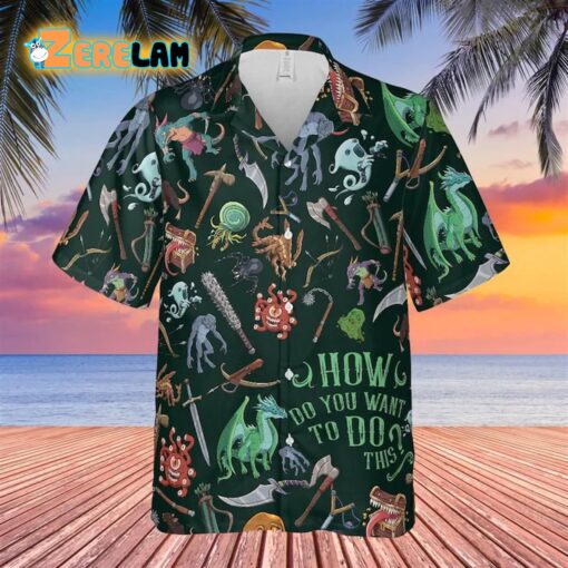 Monsters Weapon Hawaiian Shirt