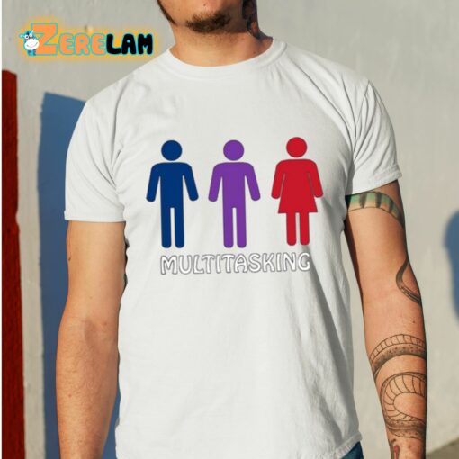 Multitasking Mfm Polyamory Bisexual Shirt